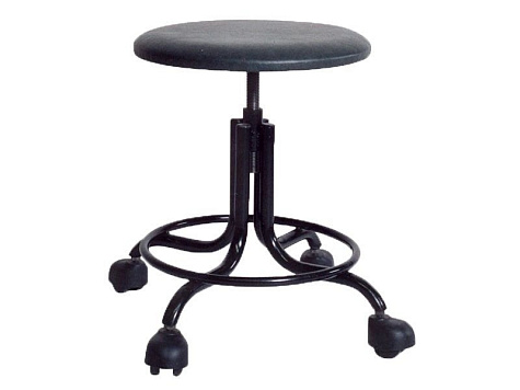 Табурет с винтовой опорой и на колесах M92-101