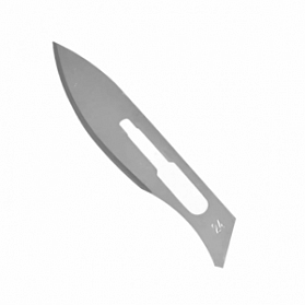 Лезвие хирургическое стерильное одноразовое ENSENT углеродистая сталь №24