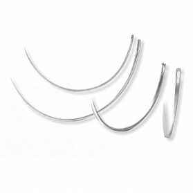 Игла хирургическая атравматическая INTRARICH для наложения швов (N(II) H/21/0.70-S), многоразовая, 100шт/уп (10 блистеров по 10шт)