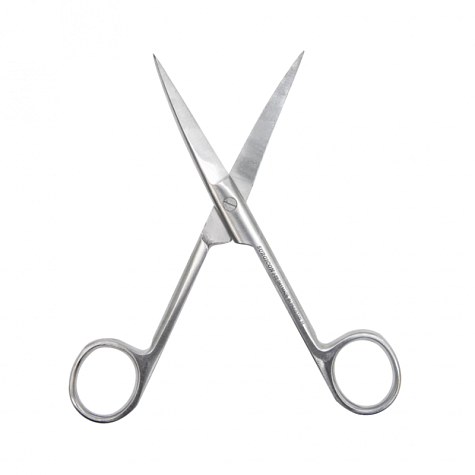 Ножницы с двумя острыми концами изогнутые 140мм