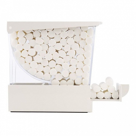 Диспенсер для ватных валиков, белый 1 шт EURONDA