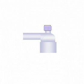Переходник Г-образный угловой переходник 15М-22М/15F с портом, Westmed