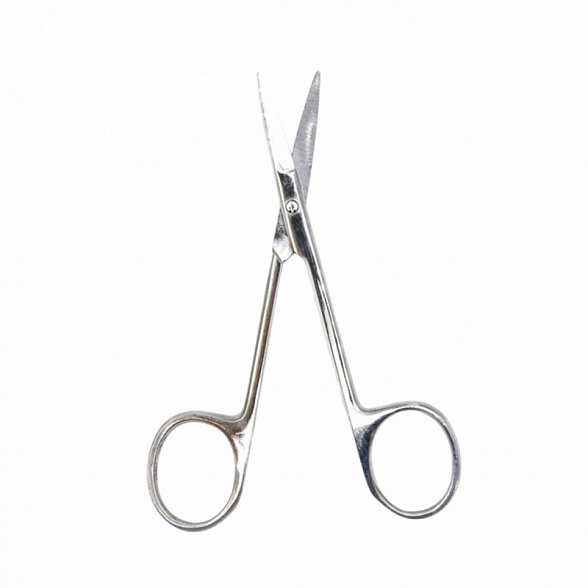Ножницы глазные тупоконечные, вертикально-изогнутые, 113 мм. Surgiwell