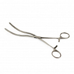 Зажим кишечный эластичный для взрослых изогнутый 235 мм