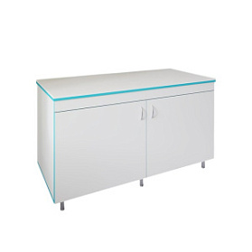 Закрытый стол для работы стоя со столешницей из монолитной керамики СЛЗ НВК 1500 МОН