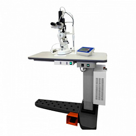 Офтальмологический лечебно-диагностический комплекс на основе щелевой лампы и мультиволновых лазеров (КОЛД) с моторизованным столом RS-700 Офтальмологический лечебно-диагностический комплекс на основе щелевой лампы и мультиволновых лазеров (КОЛД) с моторизованным столом RS-700