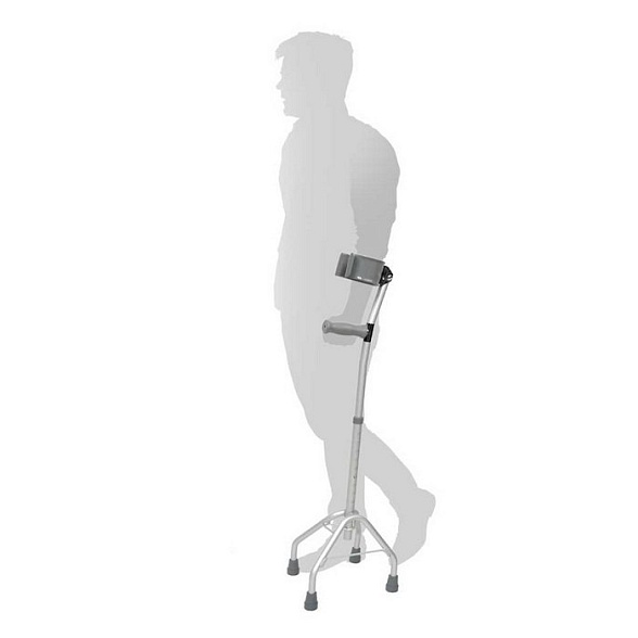 10072 Костыль с опорой под локоть, с пирамидальным основанием