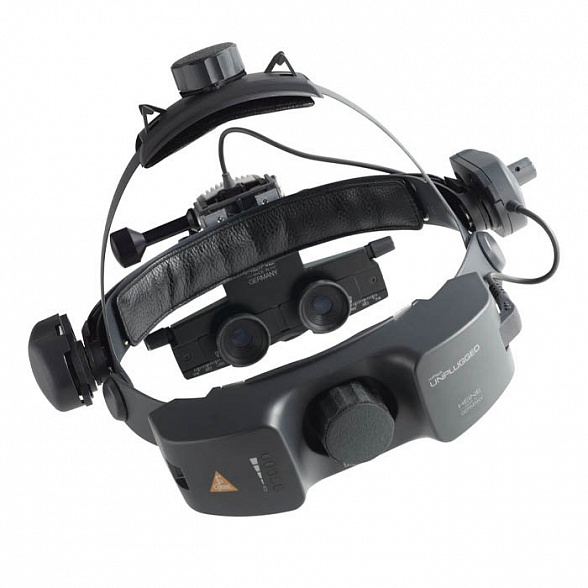 Офтальмоскоп бинокулярный непрямойOMEGA 500 без кейса в наборе Kit 1 Heine