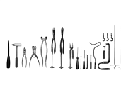 Набор хирургических инструментов для травматологии, Россия