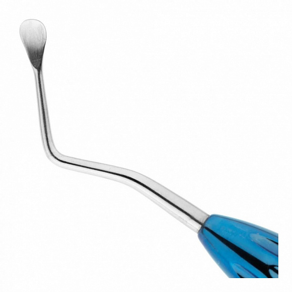 Распатор двусторонний стоматологический, ширина первой рабочей части 4 мм., ширина второй рабочей части 4 мм. общая длина 183 мм, рабочая часть - нержавеющая сталь, рукоятка - титан