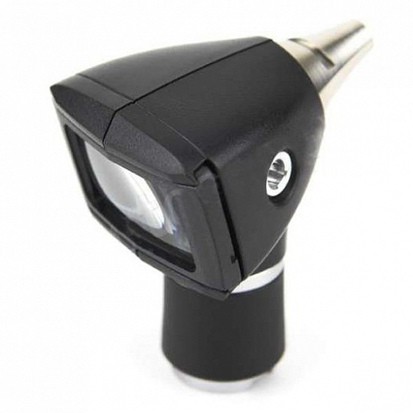 Отоскоп 25282-C 3,5v Диагностический волоконно-оптический отоскоп со встроенным осветителем горла + никель-кадмиевая рукоятка + набор воронок + футляр