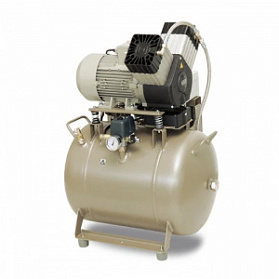 EKOM DK50 2V/50 - безмасляный компрессор для 2-x стоматологических установок