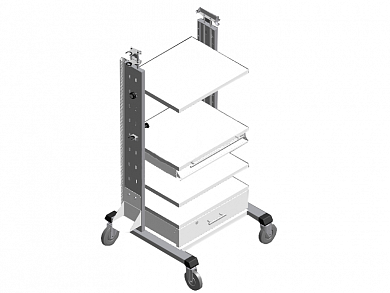 Стойка эндоскопическая аппаратная (Россия) Модель 3411 (3411)