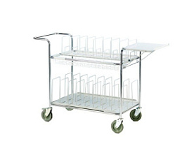 Медицинская тележка для папок с историей болезни 252 Merivaara