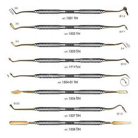 Набор для работы с композитами (8 инстр) (Арт: 1500 TiN)