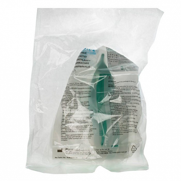 Контур дыхательный анестезиологический взрослый растяжимый 160 см, лимб 80 см, мешок 2 л 482201S Inekta