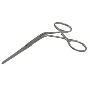 Зажим сосудистый педиатрический 125 мм прямой, ручки изогн.под углом ПТО Медтехника