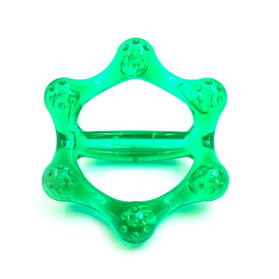 Массажёр «Лапонька-6» с ручкой, с шипами на шести массажных элементах