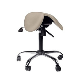 Кресло-седло EZSolo (черная натуральная кожа)