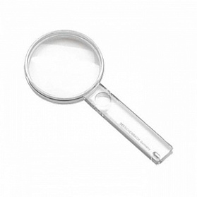 Двояковыпуклая лупа Economy, 60 ммØ, 2.5X Двояковыпуклая лупа Economy, 60 ммØ, 2.5X