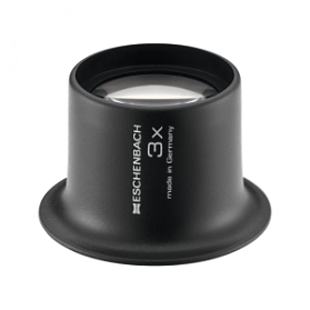 Лупа техническая часовая плосковыпуклая Eschenbach Watchmaker's magnififers, диаметр 25 мм, 3.0х, 12.0 дптр