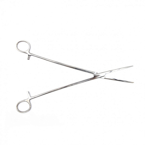 Зажим кровоостанавливающий, зубчатый, прямой, №3, 270 мм. Surgiwell