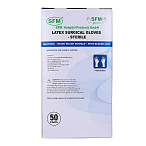 Перчатки хирургические СТЕРИЛЬНЫЕ, латексные, опудренные, текстурированные, SFM, размер 9,0