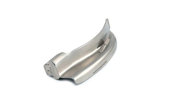 Клинок ларингоскопа Macintosh № 3 изогнутый лампочный J-13-009 Surgicon
