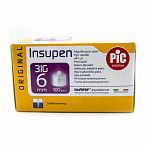 Иглы для шприц-ручек "Инсупен" INSUPEN 6 мм (31G) № 100