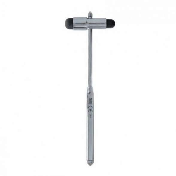 Неврологический молоточек БУК 90г, металлическая рукоятка,  с кисточкой и иглой KaWe
