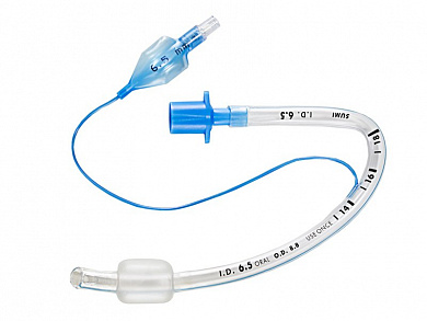 Профилированная эндотрахеальная трубка, северная, размер 6 мм, Sumi Польша (Cиликониз. ПВХ c манжетой)
