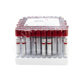 Вакуумные пробирки Lab-Vac с активатором свертывания, красные, 5 мл, 13х100 мм (уп. 100шт) 1100513100