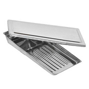 Лоток стоматологический ЛМС - "МЕДИКОН", 195х90х25 на 8 инструментов с крышкой (Сталь: AISI 430)