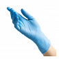 ! Перчатки нитриловые медицинские AQL 1.5 BENOVY Nitrile Chlorinated, голубые, размер XS, 50 пар в упаковке