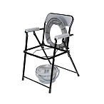 WC600 Кресло-туалет складной, черный (аналог WC eFix)