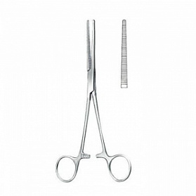 Зажим кровоостанавливающий по Pean, 14,5 см прямой, KLS Martin