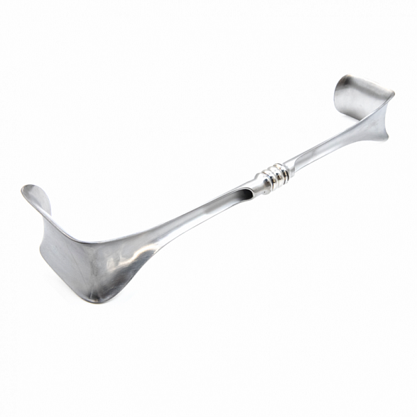 Зеркало двухстороннее по Ричардсону, длина 290 мм. (из набора инструментов для легочной хирургии), Surgiwell