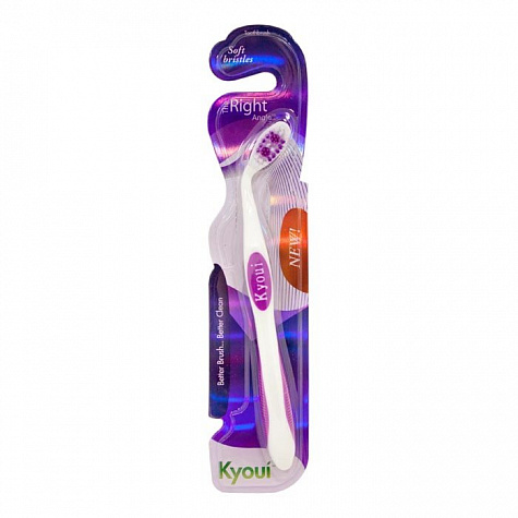 Зубная щетка The Kyoui Angle взрослая, цвет розовый