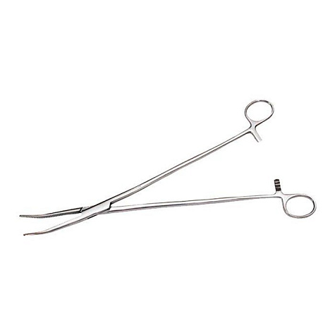Зажим гинекологический изогнутый 255 мм Surgiwell