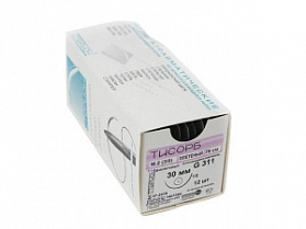 Шовный материал Тисорб 910 плетеный М 2 (3/0) отрезки (3 шт по 50 см)