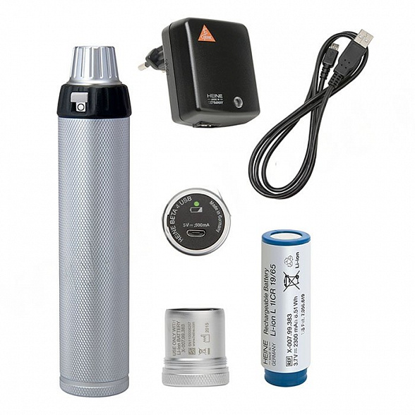 Насадка ретиноскопическая ВЕТА 200 LED Streak с принадлежностями в наборе Heine