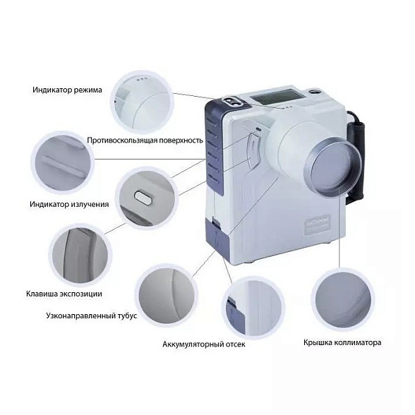 Dexcowin DX-3000 + I-VIEW - высокочастотный портативный дентальный рентген с радиовизиографом (Корея)