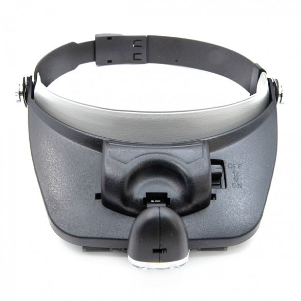 Налобная лупа MG81001-3LED с подсветкой (Лупа 81001-3Led)