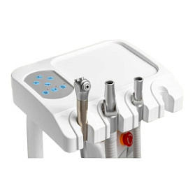 AY-A 4800 I - стоматологическая установка с мембранной панелью управления, верхняя подача инструментов