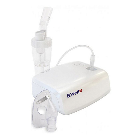 Ингалятор компрессор. MED-121 компактный и тихий (регулируется скорость распыления, взрослая и детская маски, мундштук, сумка)