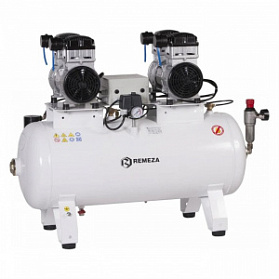 Remeza КМ-100.OLD15Т - безмасляный компрессор для трех стоматологических установок, без осушителя, с ресивером 100 л, 230 л/мин