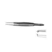 Пинцет шовный по Кастровьехо, прямой F-6111
