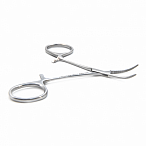 Зажим кровоостанавливающий зубчатый изогнутый 10 см Mikro-Mosquito Surgicon