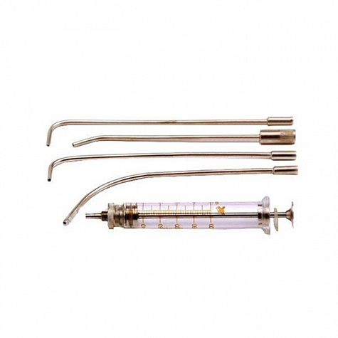 Шприц 2 мл. с наконечниками для вливаний и промывания миндаллин ММИЗ