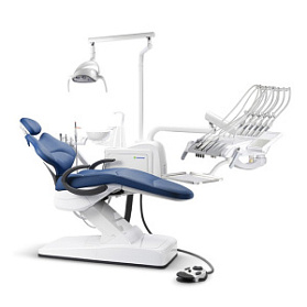 GreenMED S300 COLORFUL – Стоматологическая установка с мягкой обивкой и с верхней подачей